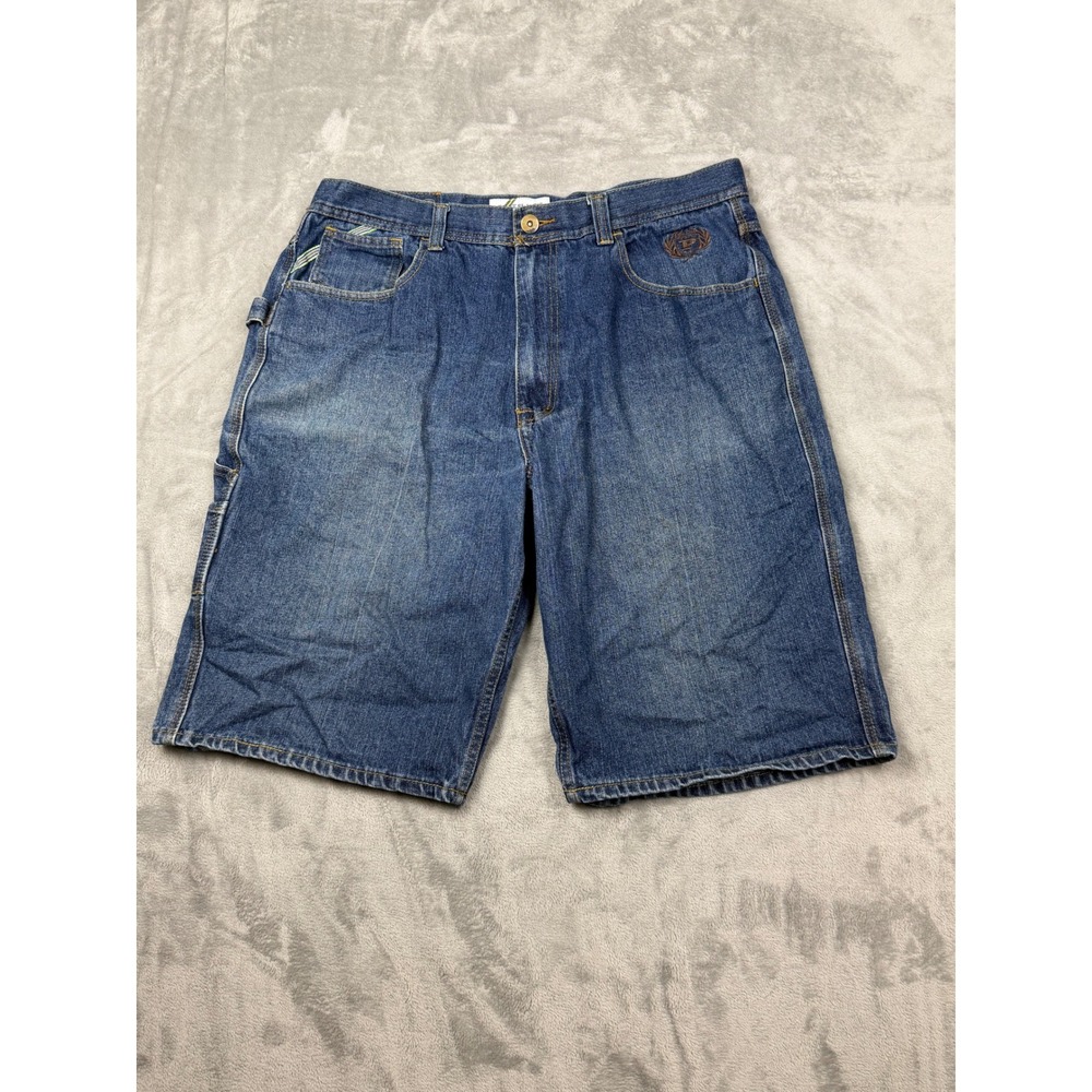 Vintage Phat Classic Shorts Mens 40 Blue Carpenter Denim Relaxed Fit Y2K